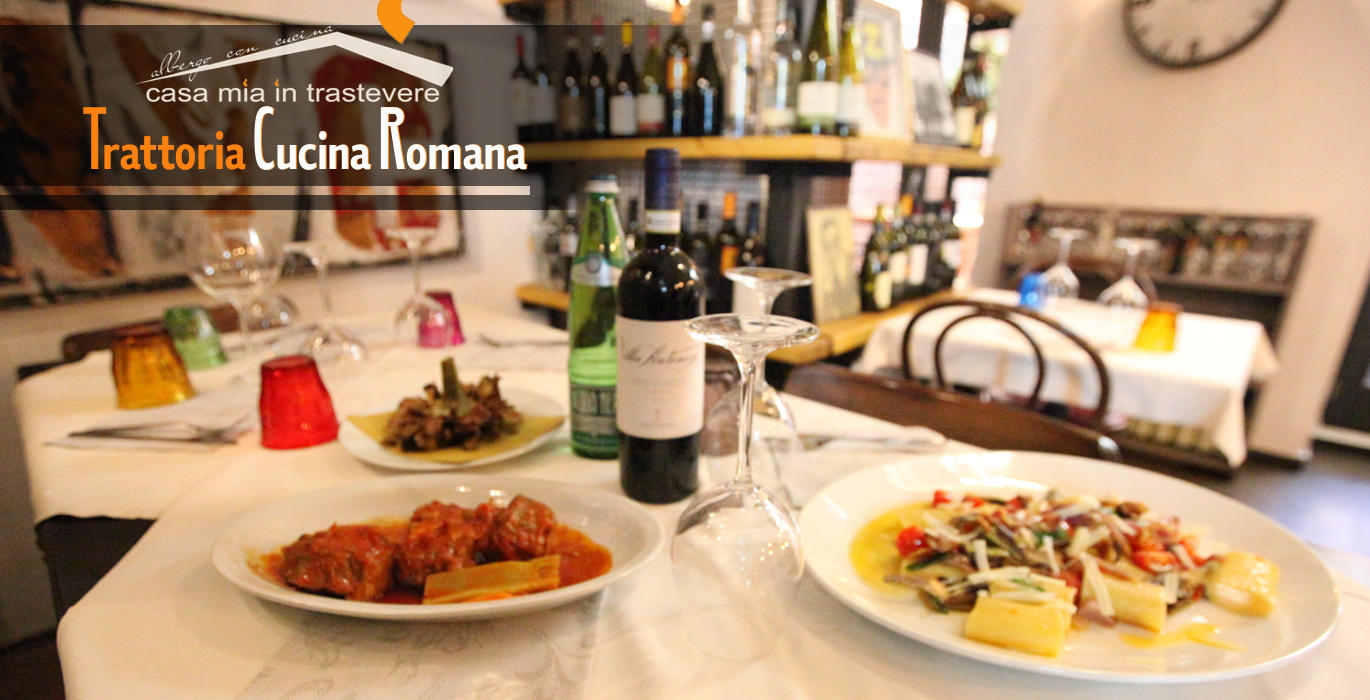 Casa-Mia-in-Trastevere-trattoria-con-piatti-tipici-romani