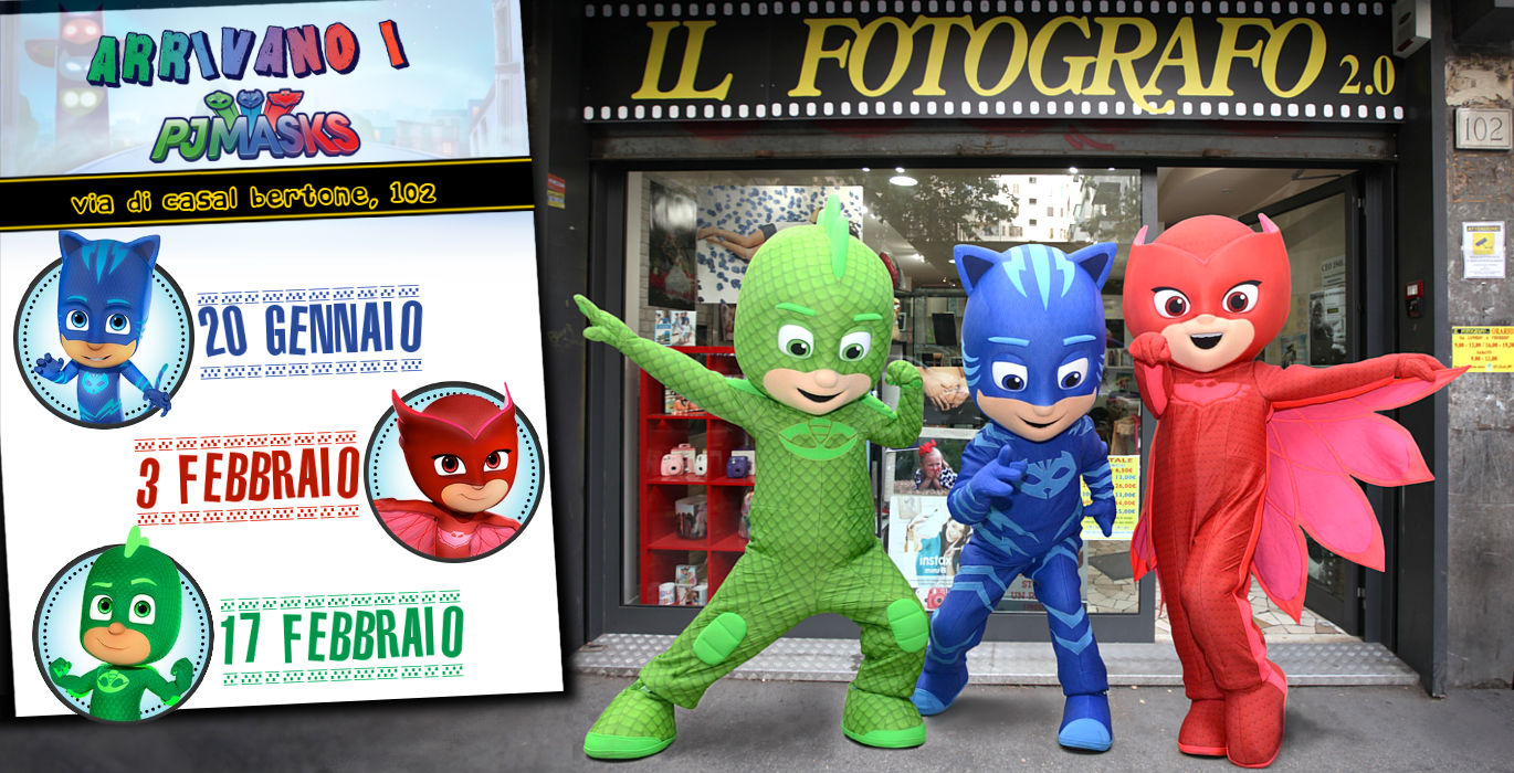 Pj Masks a Roma da Il Fotografo 2.0
