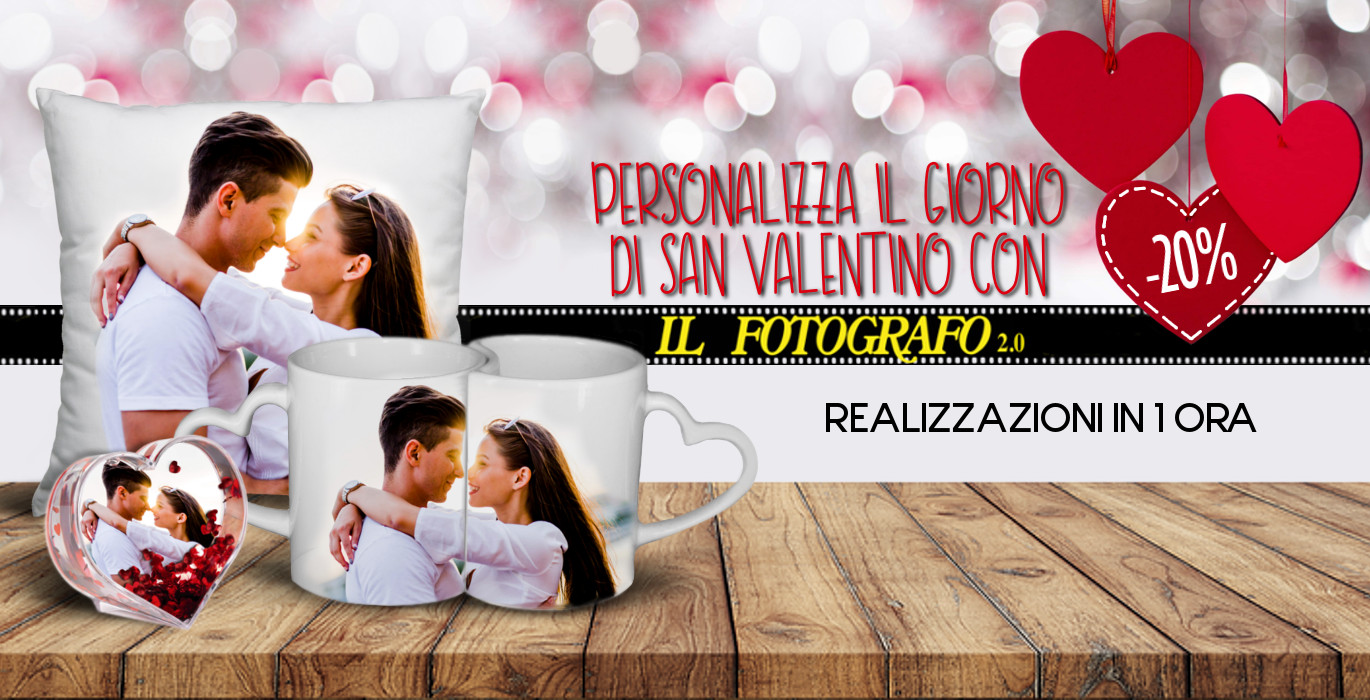 Regali personalizzati a San Valentino - Il Fotografo a Roma