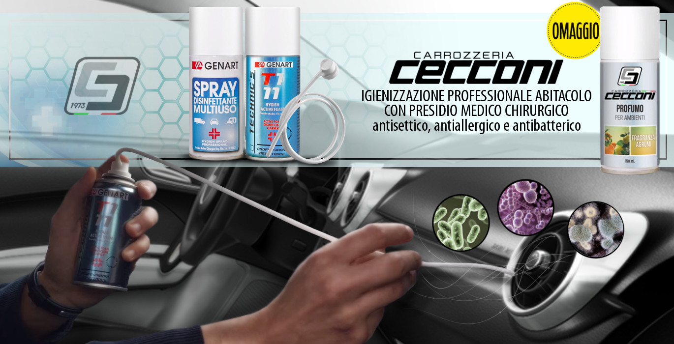 igienizzazione professionale auto