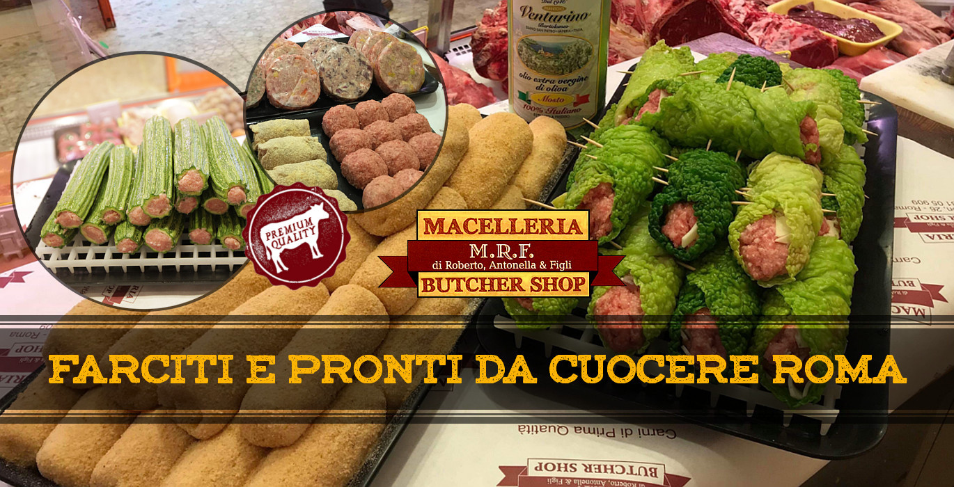 preparati farciti e pronti da cuocere