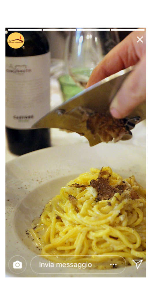 Cacio-e-Pepe-con-tartufo-alla-Trattoria-Casa-Mia-in-Trastevere