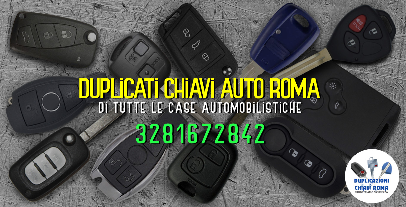 riproduzione chiavi auto roma