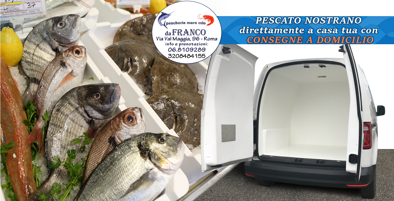 Pesce fresco a domicilio Roma Montesacro