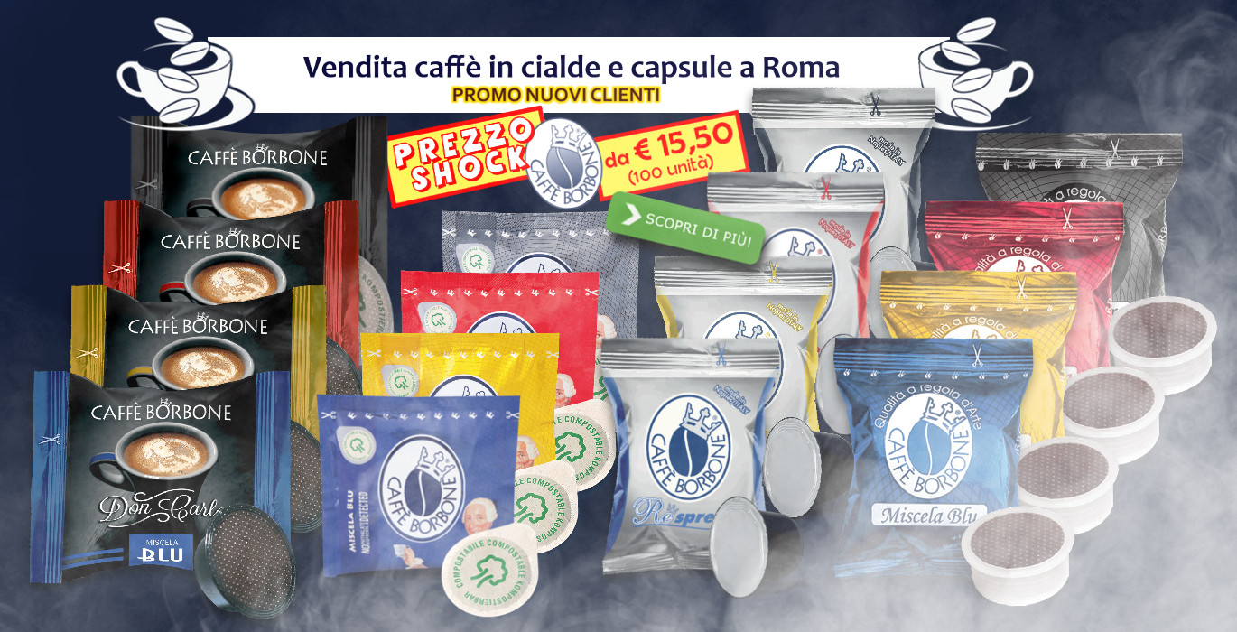 Vendita caffè in cialde e capsule compatibili a Roma
