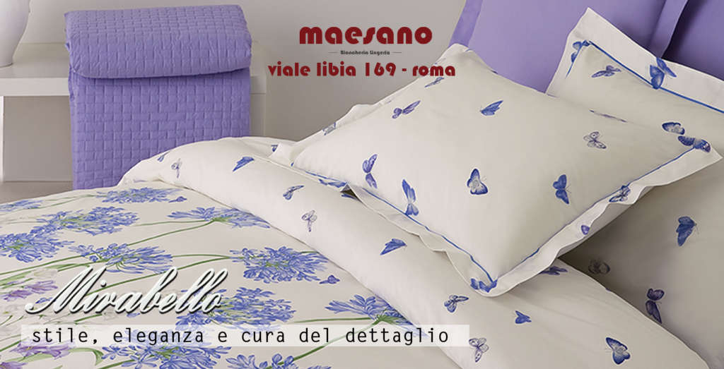Mirabello Carrara è disponibile a Roma presso Maesano biancheria e lingerie