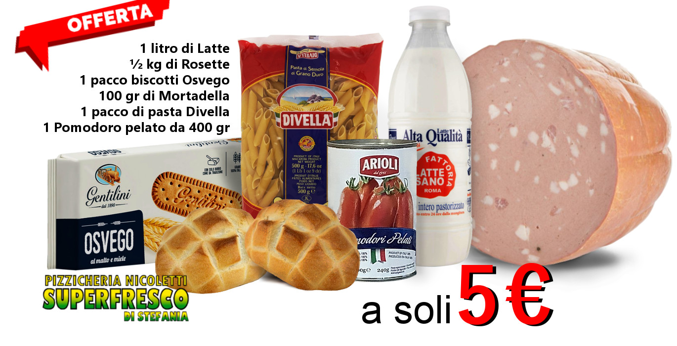 Tutto a 5 euro in offerta