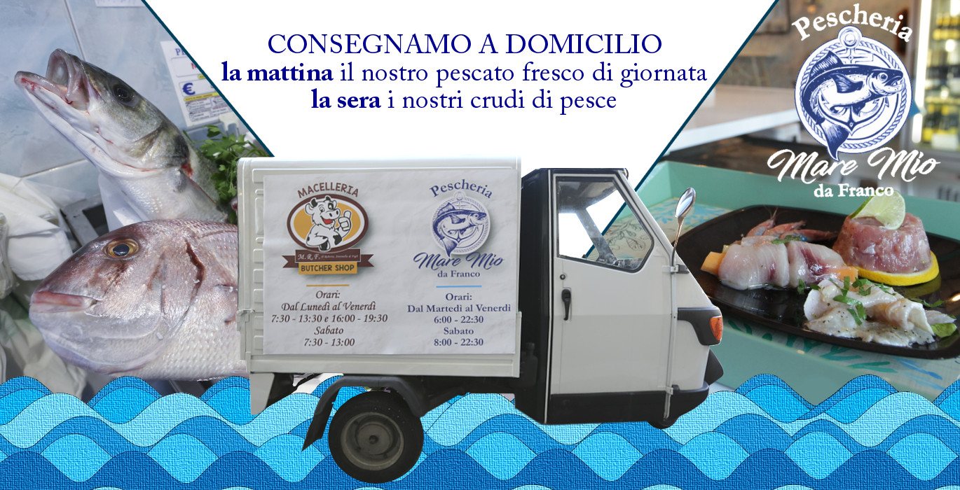pescheria e cruderie a domicilio Roma