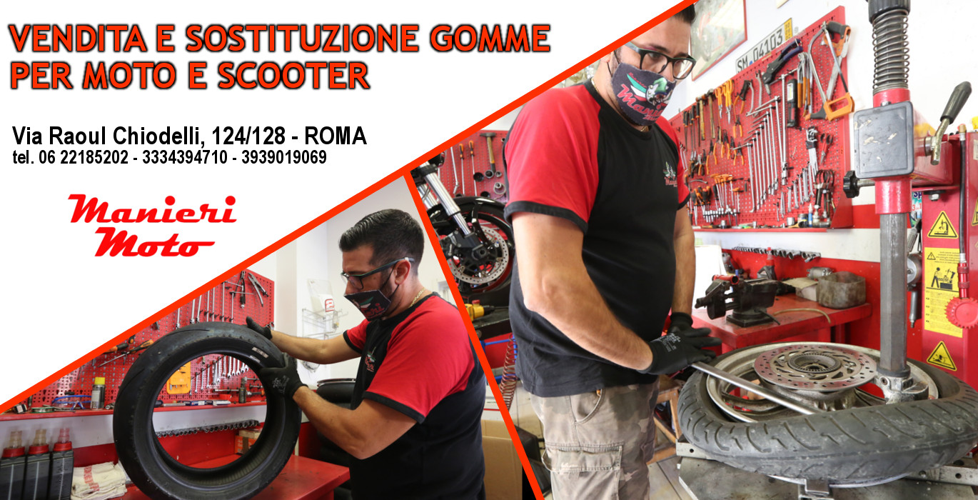 vendita e sostituzione gomme per moto e scooter