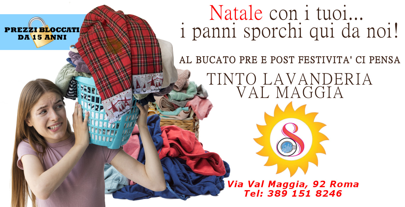 Al bucato delle festività ci pensa Tinto Lavanderia Val Maggia